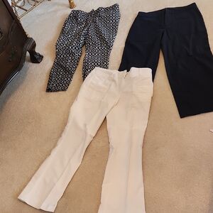 Willi Smith Black, White, and Patterned Flare Pants Set